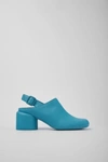 Camper Niki 65mm Blook Heel Pumps In Blue