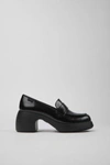 CAMPER THELMA MOC TOE LOAFER SHOE IN BLACK/WHITE, WOMEN'S AT URBAN OUTFITTERS