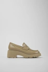 Camper Milah Penny Loafer In Taupe