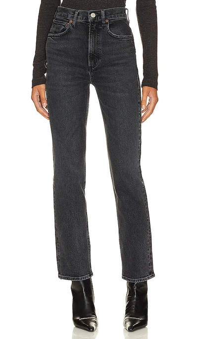 Agolde Valen High Rise Jeans In Metal