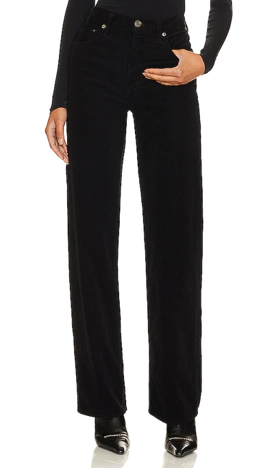 Agolde Riley Cropped Jeans In Black