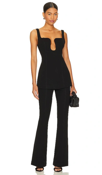 Misha Belva Jumpsuit In Black