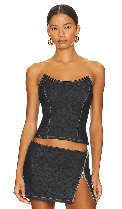 Retroféte Allie Top In Rinse