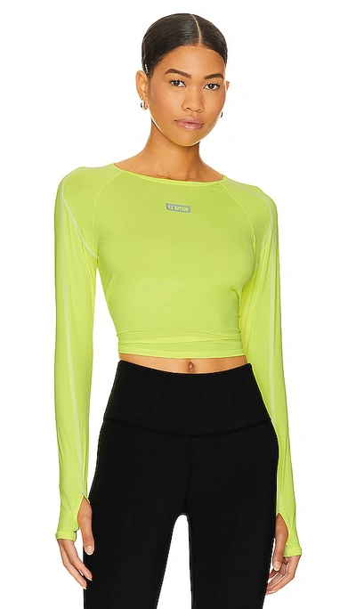 P.e Nation Women's Mainline Del Mar Long-sleeve Top In Safety Yellow