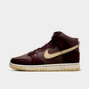 Nike Dunk High Basketball Sneaker In Plum Eclipse/pale Vanilla/night Maroon
