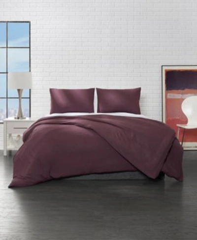 Ella Jayne Solid Microfiber Duvet Cover Sets Bedding In Rose