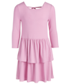 EPIC THREADS BIG GIRLS RIBBED-KNIT TIERED RUFFLED DRESS, CREATED FOR MACY'S