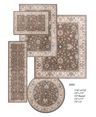 Km Home Acuity Aty-7203 Area Rug Set, 5 Piece In Ivory