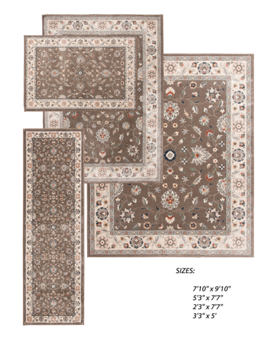 Km Home Insight Ist-7203 Area Rug Set, 4 Piece In Ivory