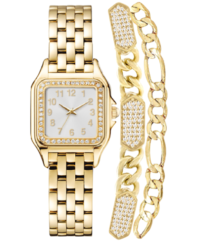 Jones New York Women's Gold-tone Bracelet Watch Gift Set 26mm