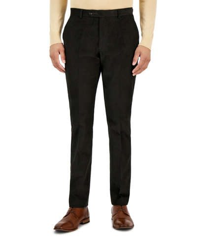 Tommy Hilfiger Men's Modern-fit Solid Corduroy Pants In Hunter Green