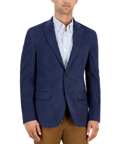 Tommy Hilfiger Men's Modern-fit Corduroy Sport Coat In Blue
