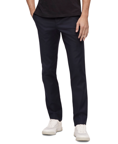 Calvin Klein Men's Slim-fit Modern Stretch Chino Pants In Sky Captain