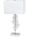 ALL THE RAGES LALIA HOME LUMILUXXE 26.25" TALL CRYSTAL GLITZ AND TABLE LAMP