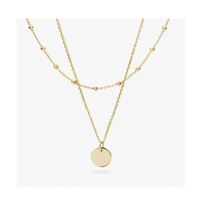 Ana Luisa Coin Necklace Set In Gold/zirconia