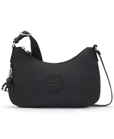 Kipling Ayda Nylon Shoulder Bag In Black Noir