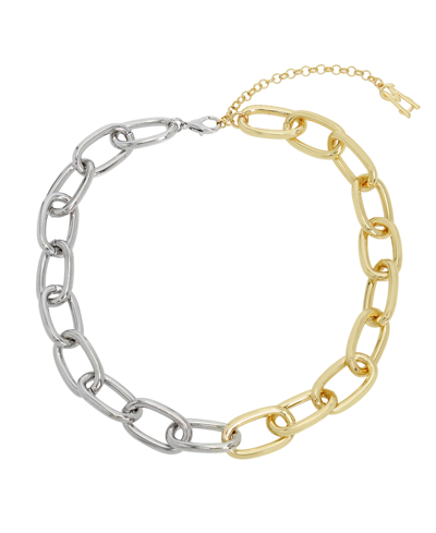 Steve Madden Two-tone Statement Collar Necklace