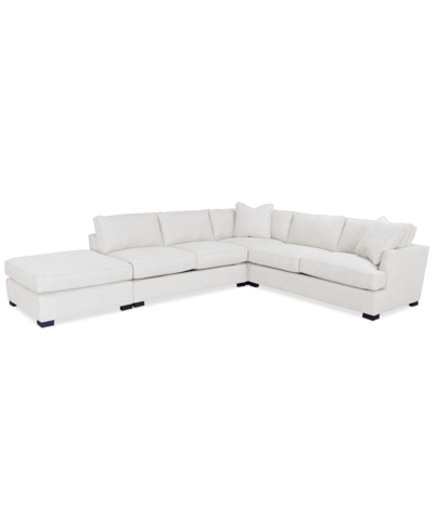 Furniture Nightford 143" 4-pc. Fabric L Sectional, Created For Macy's In Dove