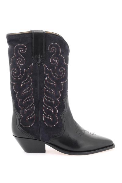Isabel Marant 'duerto' Boots In Black,blue