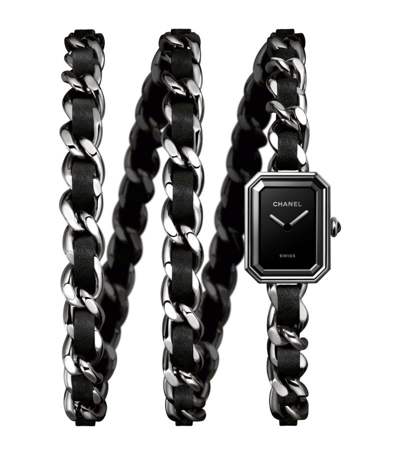 Pre-owned Chanel Steel Première Iconic Chain Watch 15.2mm In Silver