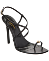 Saint Laurent Date 110 Leather Sandal In Black
