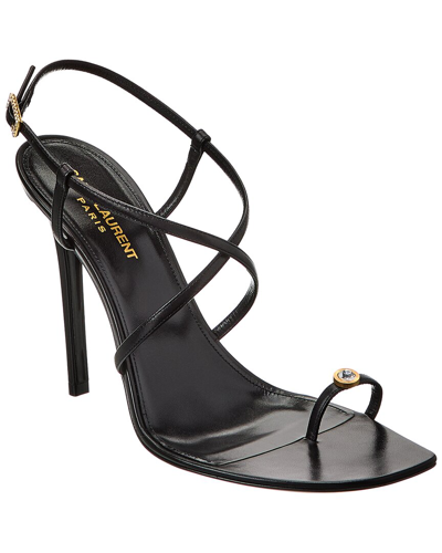 Saint Laurent Date Sandal In Black