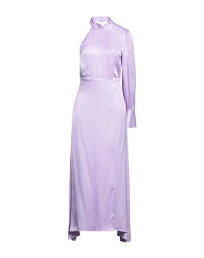 Vicolo Woman Long Dress Light Purple Size M Viscose