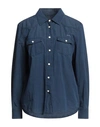 Jacob Cohёn Woman Shirt Blue Size M Cotton, Elastomultiester, Elastane In Blue