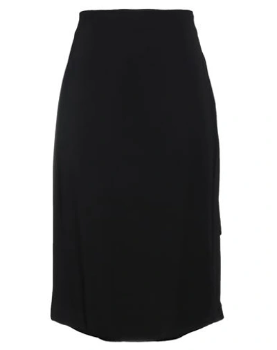 John Galliano Woman Midi Skirt Black Size 2 Viscose, Elastane, Polyester