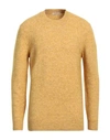 Kangra Cashmere Kangra Man Sweater Yellow Size 40 Cotton In Orange
