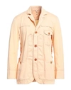 Capalbio Man Suit Jacket Beige Size 40 Cotton In Orange
