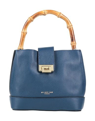 My-best Bags Woman Handbag Blue Size - Soft Leather