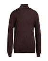 Retois Man Turtleneck Cocoa Size Xxxl Merino Wool In Brown