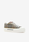 BURBERRY CHECK PRINT LOW-TOP SNEAKERS