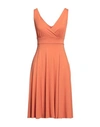 Fly Girl Woman Midi Dress Mandarin Size Xs Viscose, Elastane