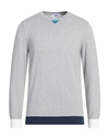 Mqj Man Sweater Light Grey Size Xl Cotton