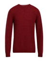 Irish Crone Man Sweater Brick Size S Alpaca Wool, Polyamide, Wool In Red