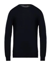 Retois Man Sweater Midnight Blue Size L Cotton