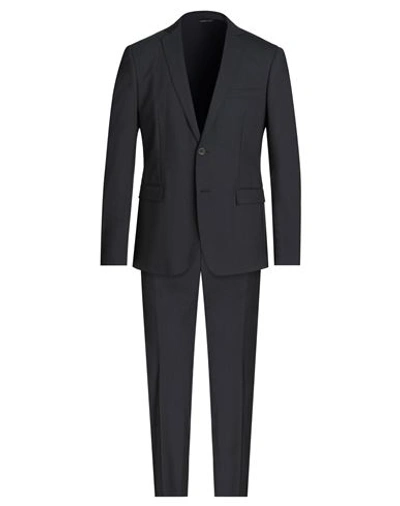 Tonello Man Suit Slate Blue Size 42 Virgin Wool, Elastane