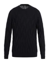 +39 Masq Man Sweater Midnight Blue Size 44 Merino Wool