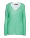 Pink Memories Woman Sweater Light Green Size 8 Acrylic, Mohair Wool, Polyamide, Wool