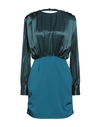 Kaos Woman Short Dress Deep Jade Size 8 Polyester, Elastane In Green