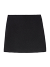 Theory Women's Wool-blend Tweed Miniskirt In Black