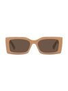 Stella Mccartney Women's 2001 54mm Rectangular Sunglasses In Beige