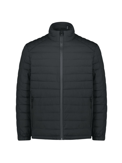 Cole Haan Men's Quilted Zip-up Jacket In Black