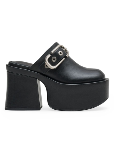 Marc Jacobs The J Marc Leather Clogs In Black