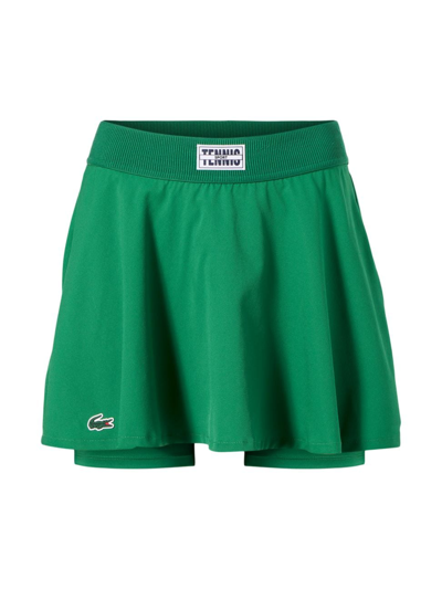 Lacoste X Bandier Women's Performance Tennis Skirt In Green