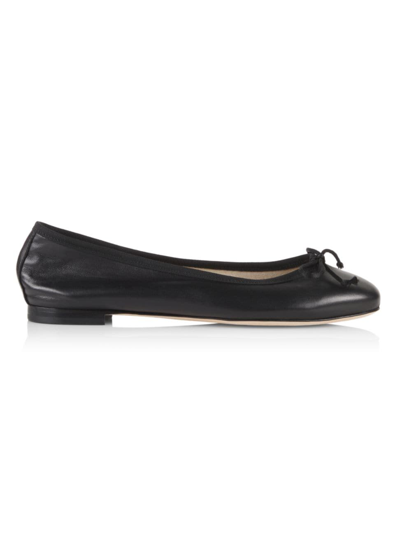 Saks Fifth Avenue Women's Collection Leather Ballet Flats In Black