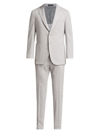 SAKS FIFTH AVENUE MEN'S COLLECTION PINSTRIPED WOOL-COTTON SUIT