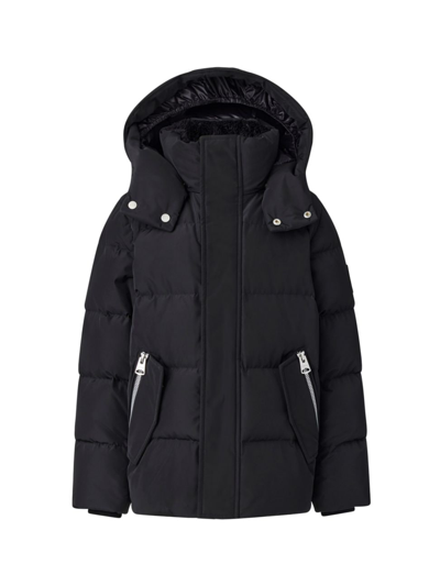 Mackage Kids' Little Boy's & Boy's Hudson Hooded Down Jacket In Black